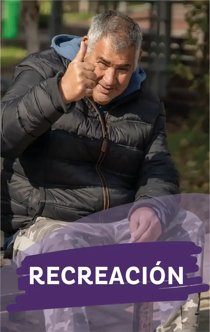 Botón de acceso a la sección Recreación